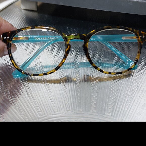 Foster Grant BRYN TEAL OP0822 BRYN TEL Reading Glasses 1.25 Power - Picture 1 of 6